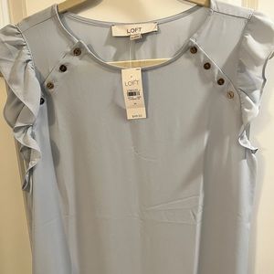 Loft Blouse Size M Light Blue